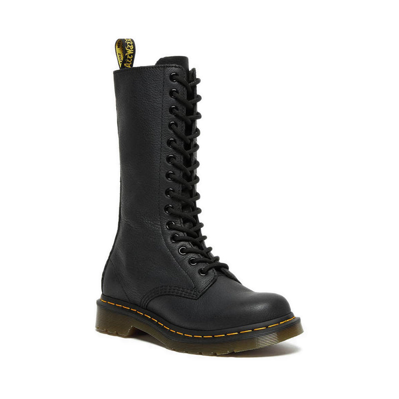 รองเท้าบู๊ทข้อยาวหนัง Virginia Leather1B99 - สีดำ