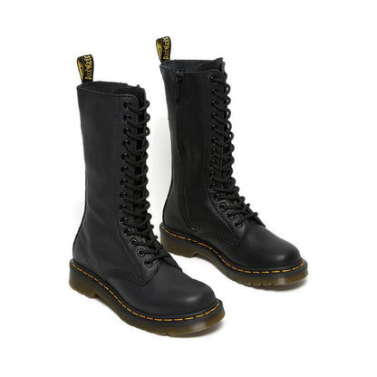 รองเท้าบู๊ทข้อยาวหนัง Virginia Leather1B99 - สีดำ