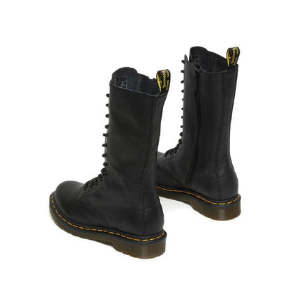 รองเท้าบู๊ทข้อยาวหนัง Virginia Leather1B99 - สีดำ