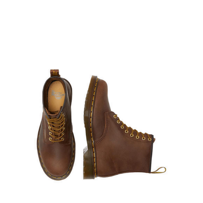 1460 รองเท้าบู๊ทรูร้อยเชือก 8 แถว - หนัง Aztec Crazy Horse-Two - สี Tone Brown