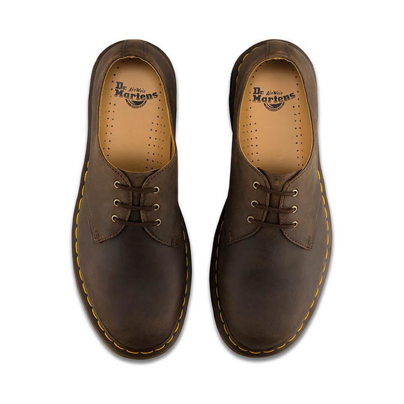 รุ่น 1461 รองเท้า รูร้อยเชือก 3 แถว Unisex สี Dark Brown