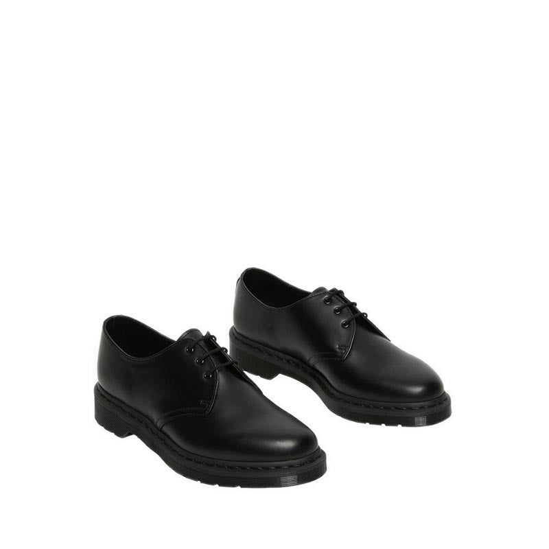 รุ่น 1461 Mono รองเท้า รูร้อยเชือก 3 แถว Unisex สีดำ