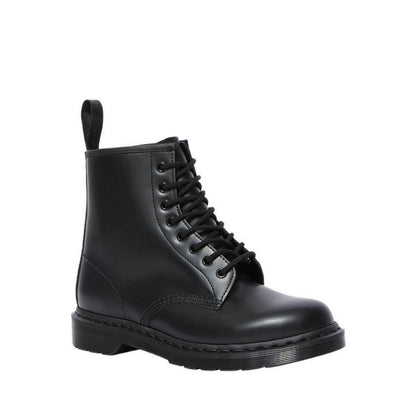 รองเท้าบู๊ทร้อยเชือกหนัง Mono Smooth Leather 1460 - สีดำ