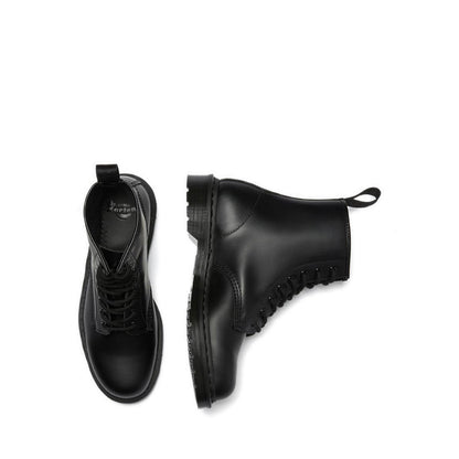 รองเท้าบู๊ทร้อยเชือกหนัง Mono Smooth Leather 1460 - สีดำ