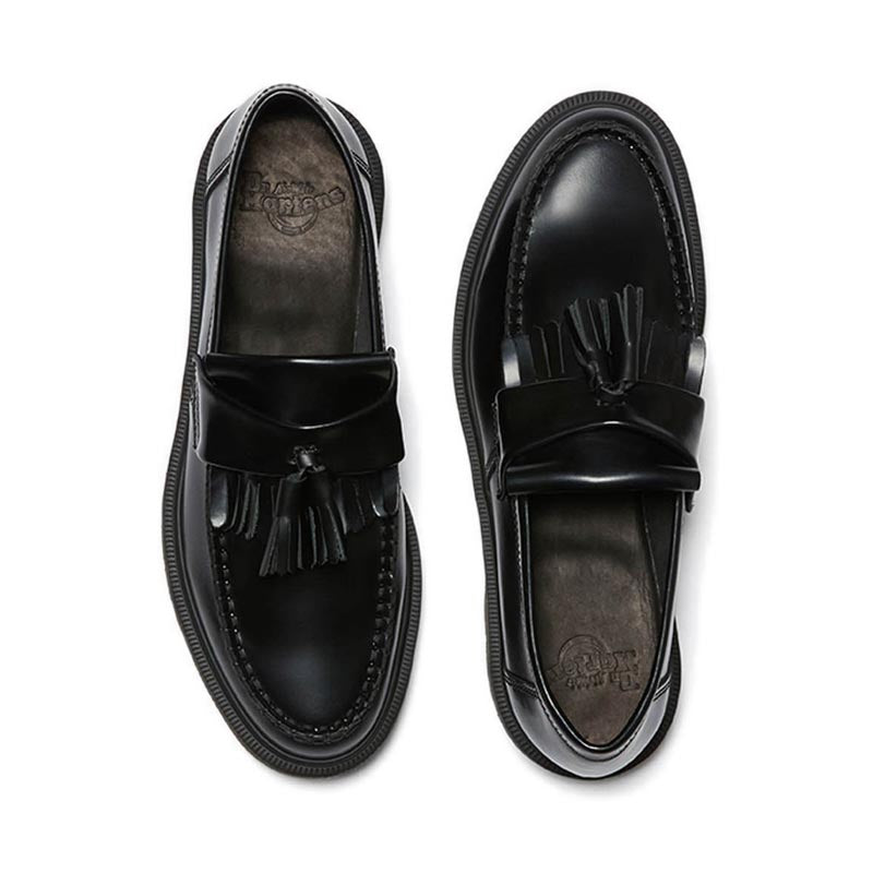 รุ่น Adrian รองเท้าโลฟเฟอร์ติดพู่ Tassel Unisex สีดำ