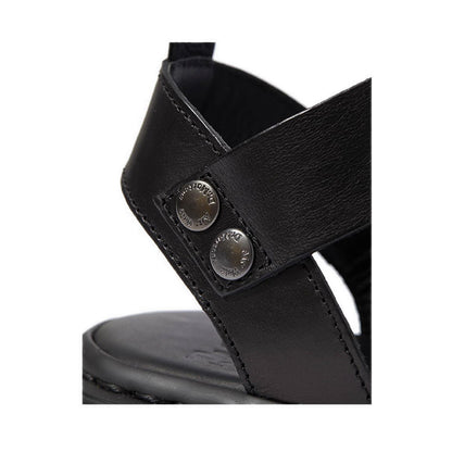 รองเท้าแตะรัดข้อ หนัง Brando Leather Gryphon - สีดำ