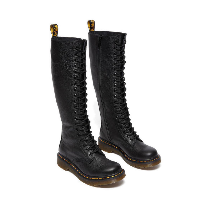 รองเท้าบู๊ทยาวหนัง Virginia Leather  1B60 - สีดำ