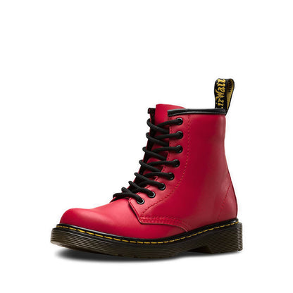 รองเท้าบู๊ทหนังเด็กร้อยเชือก 1460  - สีแดง