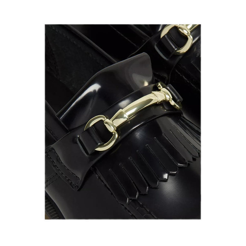 รุ่น Adrian Snaffle รองเท้าโลฟเฟอร์หนังเรียบ - สีดำ