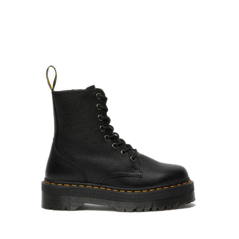 รุ่น Jadon III รองเท้าบู๊ต แบบรูร้อยเชือก 8 แถว สี Black Pisa
