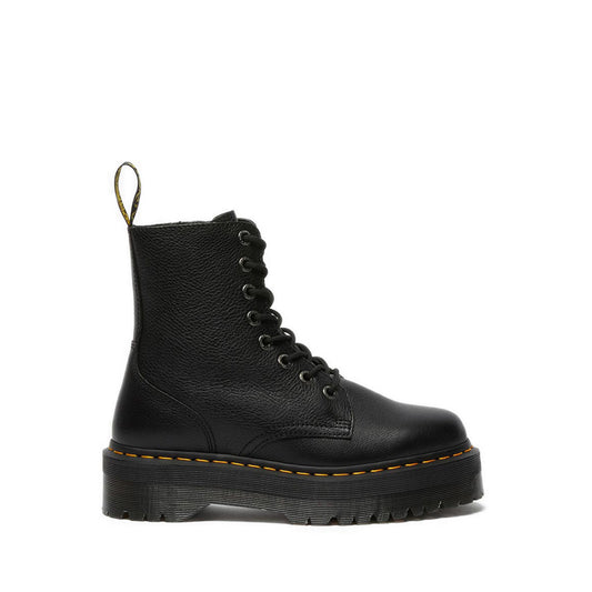 รุ่น Jadon III รองเท้าบู๊ต แบบรูร้อยเชือก 8 แถว สี Black Pisa