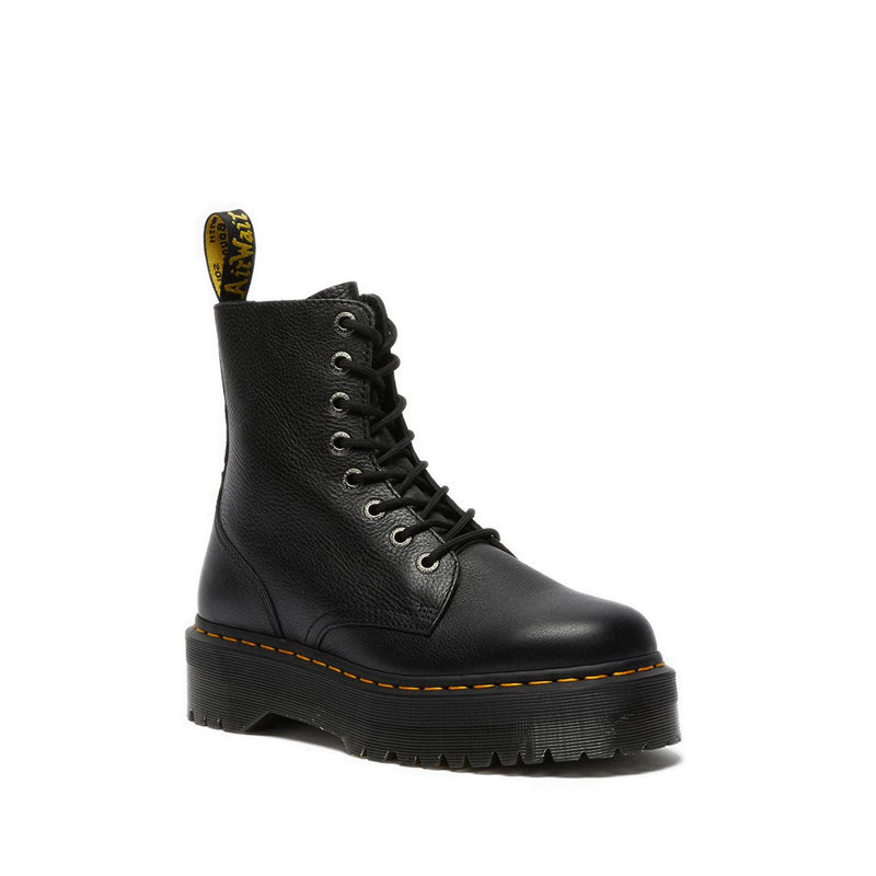 รุ่น Jadon III รองเท้าบู๊ต แบบรูร้อยเชือก 8 แถว สี Black Pisa