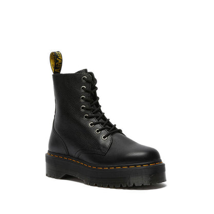รุ่น Jadon III รองเท้าบู๊ต แบบรูร้อยเชือก 8 แถว สี Black Pisa