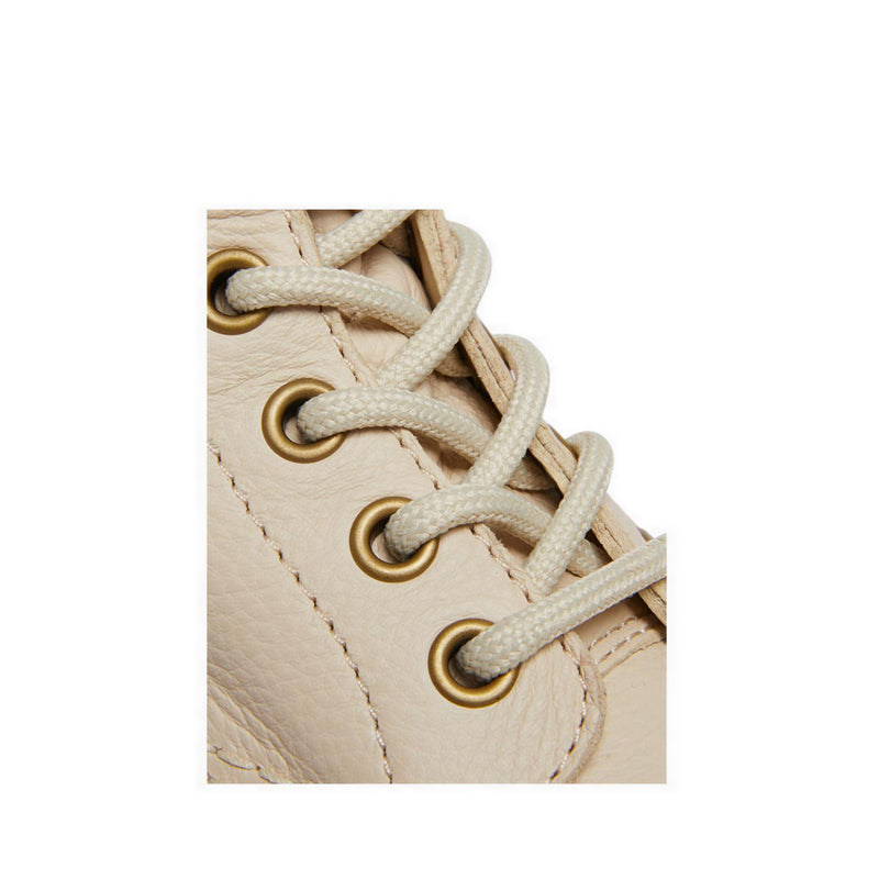 รุ่น 1460 รองเท้าบู้ทหนัง Pascal รูร้อยเชือก 8 แถว ผู้หญิง - สี Parchment Beige