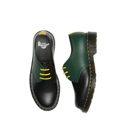 รุ่น 1460 รองเท้าบู๊ต Unisex หนังเรียบ - สี Black & Green & Yellow