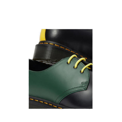 รุ่น 1460 รองเท้าบู๊ต Unisex หนังเรียบ - สี Black & Green & Yellow
