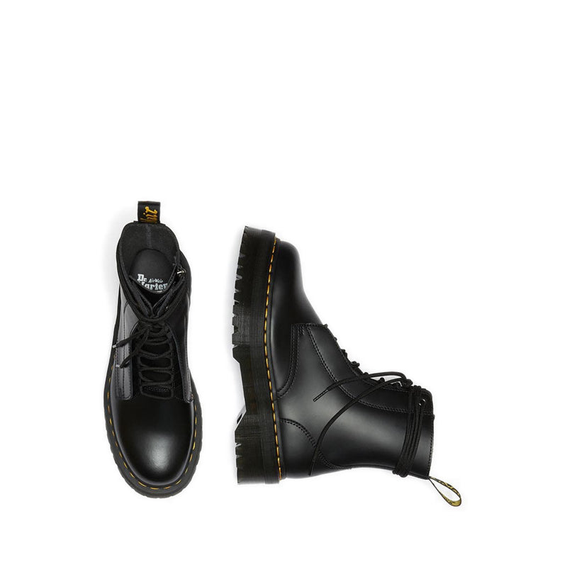 Jarrick Smooth Leather รองเท้าบูทแพลตฟอร์ม - สีดำ