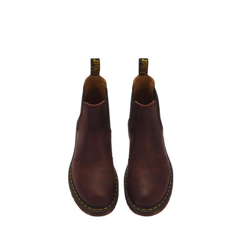 รุ่น 2976 YS รองเท้าบูตเชลซี หนัง Crazy Horse - สี Cherry Red
