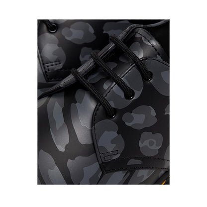 1461 รองเท้าอ็อกซ์ฟอร์ดลาย Distorted Leopard - สีดำ