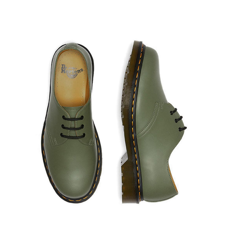รองเท้ารุ่น 1461 สี KHAKI GREEN หนัง SMOOTH - สี Khaki