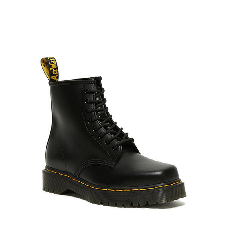 1460 Bex Squared Toe รองเท้าบูทหนังแบบผูกเชือก - สีดำ