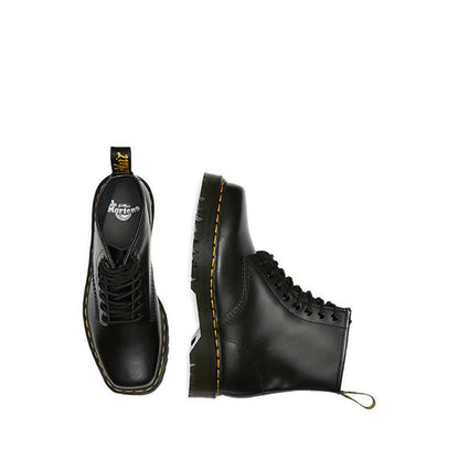 1460 Bex Squared Toe รองเท้าบูทหนังแบบผูกเชือก - สีดำ