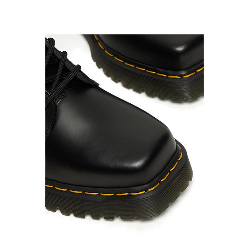 1460 Bex Squared Toe รองเท้าบูทหนังแบบผูกเชือก - สีดำ