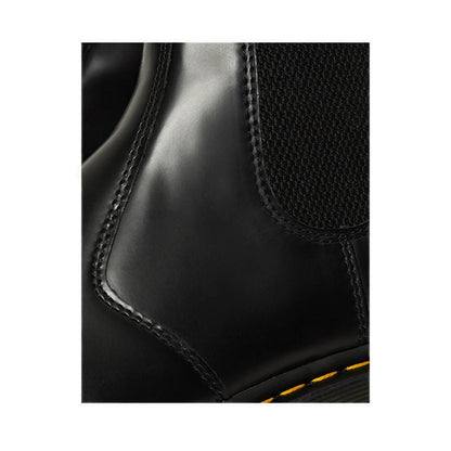 2976 Bex Squared Toe รองเท้าบูทหนังทรงเชลซี - สีดำ