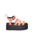 รองเท้าแตะสายคาดหนังส้นตึกหนัง Pisa Leather Blaire - สีชมพู