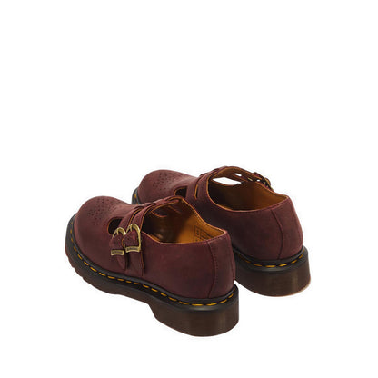 รุ่น 8065 รองเท้าบัลเล่ต์ หนัง Crazy Horse - สี Cherry Red