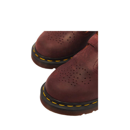 รุ่น 8065 รองเท้าบัลเล่ต์ หนัง Crazy Horse - สี Cherry Red