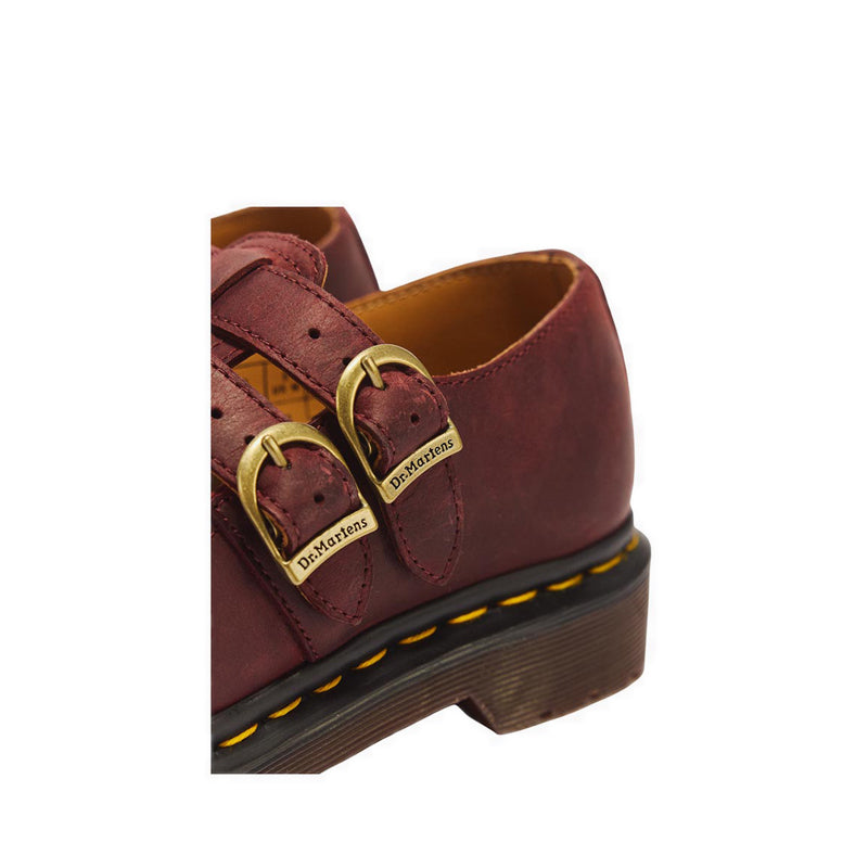 รุ่น 8065 รองเท้าบัลเล่ต์ หนัง Crazy Horse - สี Cherry Red