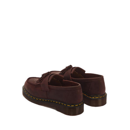 รุ่น Adrian รองเท้าโลฟเฟอร์ประดับพู่หนัง Crazy Horse - สี Cherry Red