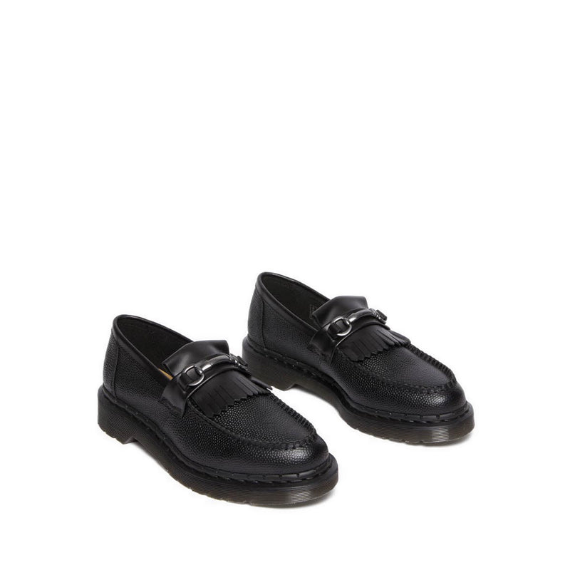 Adrian Snaffle รองเท้าโลฟเฟอร์หนังขรุขระ - สีดำ