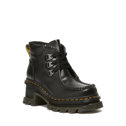 Corran 3 Eye Atlas Leather รองเท้าบู๊ทส้นสูง - สีดำ