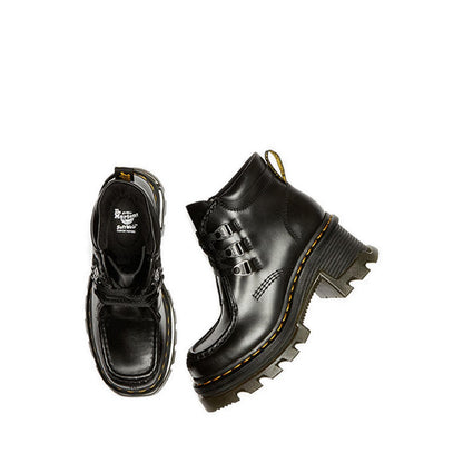 Corran 3 Eye Atlas Leather รองเท้าบู๊ทส้นสูง - สีดำ