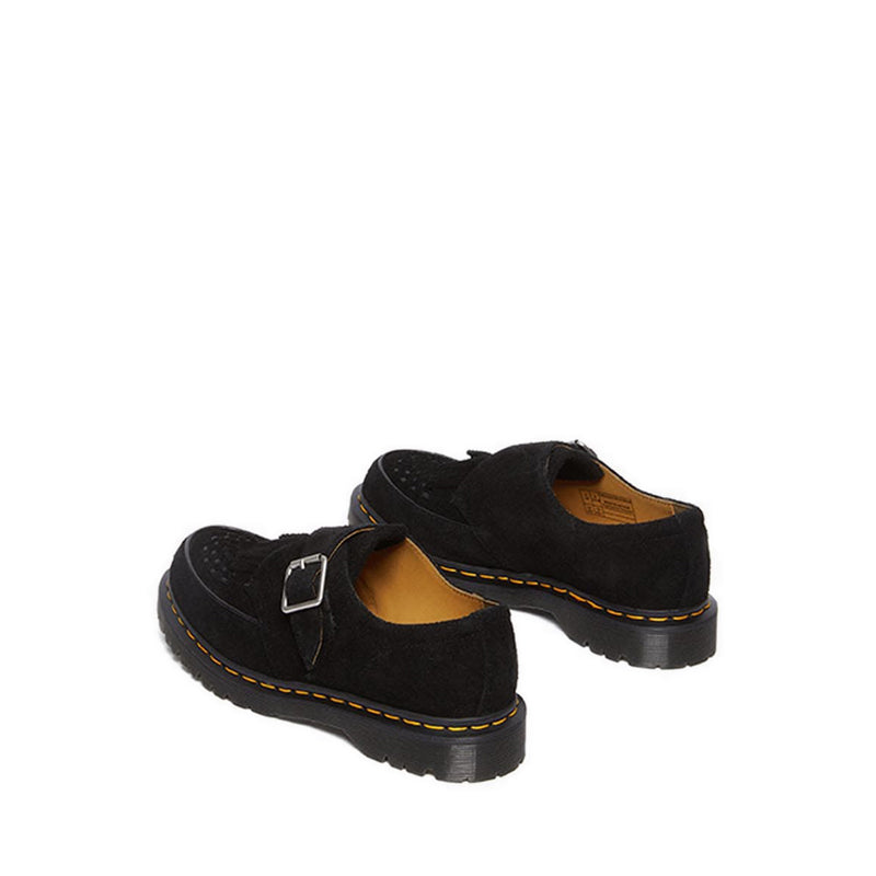Ramsey Suede Kiltie รองเท้าผ้าใบ Buckle Creepers - สีดำ