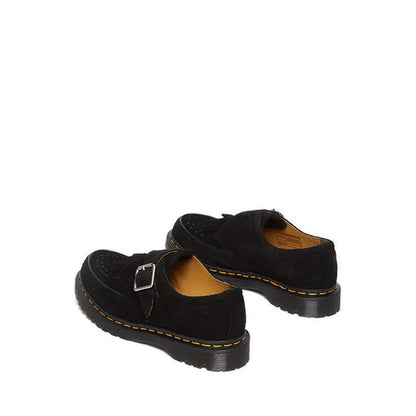 Ramsey Suede Kiltie รองเท้าผ้าใบ Buckle Creepers - สีดำ