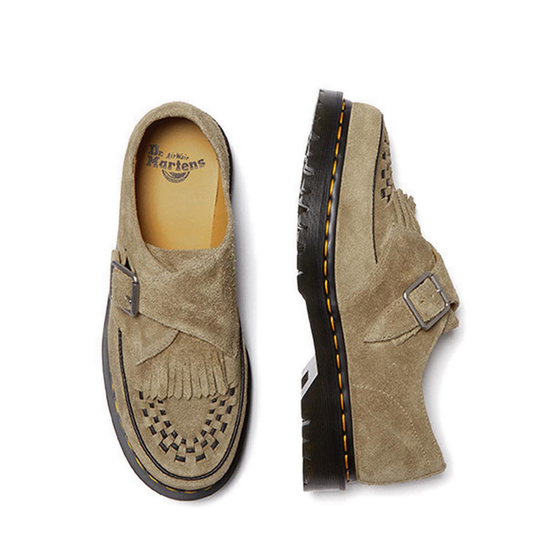 Ramsey Suede Kiltie รองเท้าผ้าใบ Buckle Creepers - สี Tan