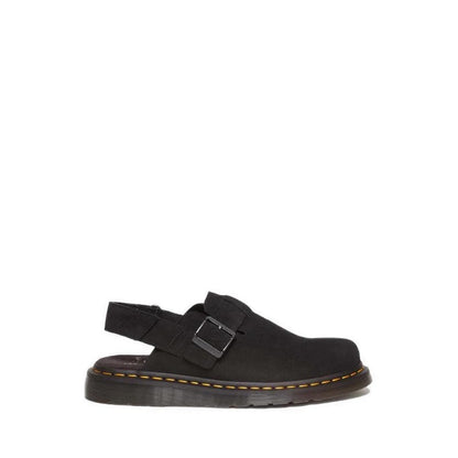 รุ่น Jorge II รองเท้าหนังกลับ Mules รัดข้อ Unisex สีดำ