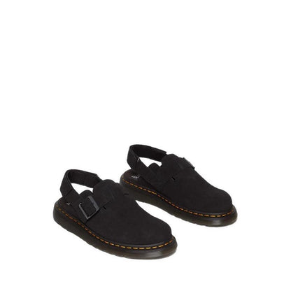 รุ่น Jorge II รองเท้าหนังกลับ Mules รัดข้อ Unisex สีดำ