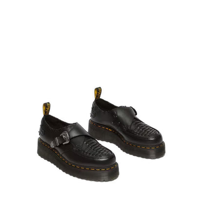 รุ่น Ramsey รองเท้า Creepers หนัง Smooth Leather เสริมแพลตฟอร์ม - สีดำ