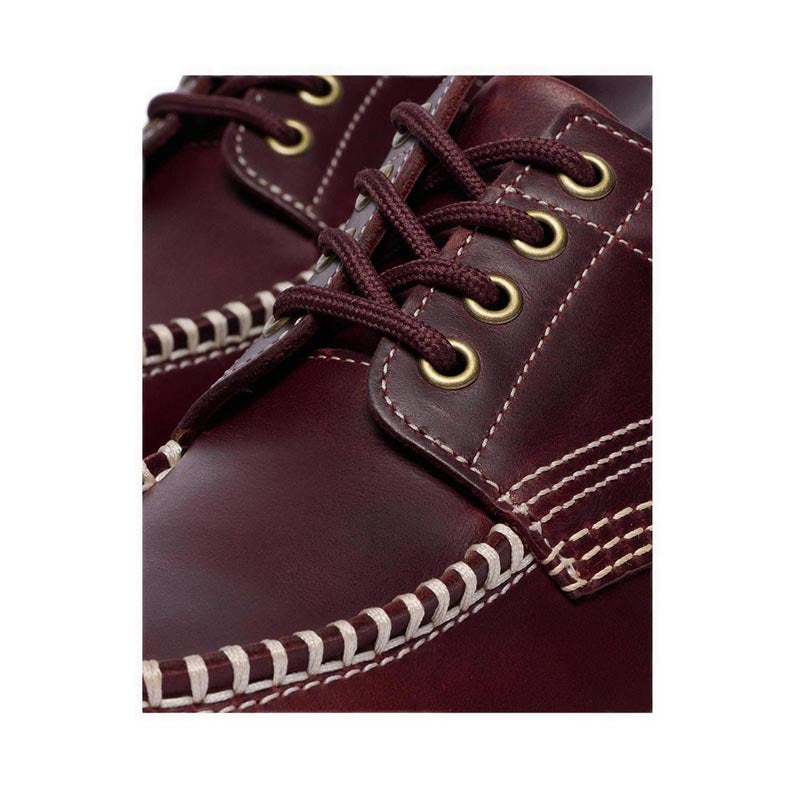 รุ่น Lowell รองเท้ารูร้อยเชือก 4 แถว Unisex สีแดง