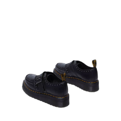 Ramsey รองเท้าหนังแพลตฟอร์มส้นตึกทรง Monk Strap - สีดำ