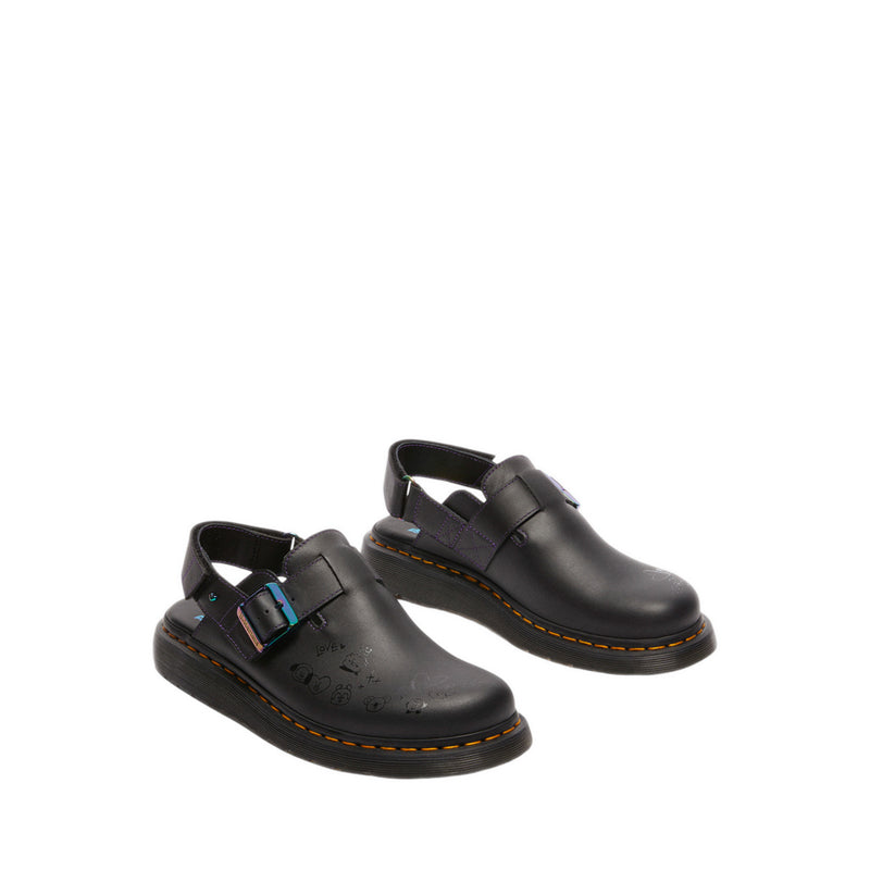 Jorge II BT21 รองเท้าแตะหนัง สี Black Nappa