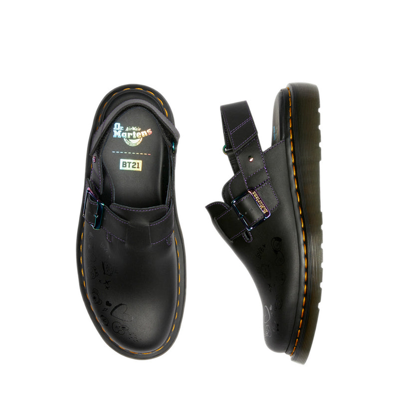 Jorge II BT21 รองเท้าแตะหนัง สี Black Nappa