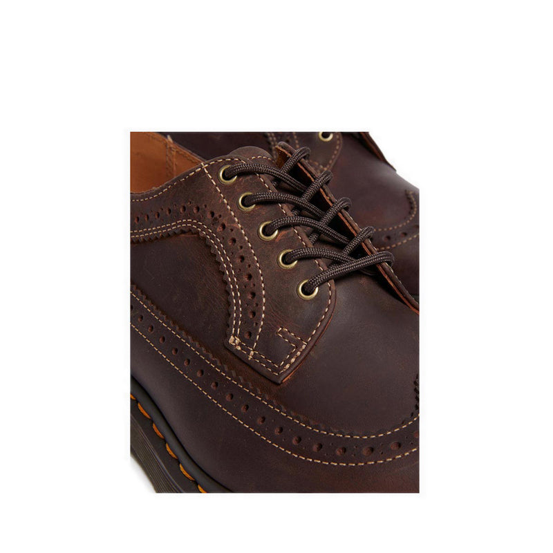 รุ่น 3989 Ys Full Brogue รองเท้าฉลุลาย หนัง Crazy Horse - สี Dark Brown