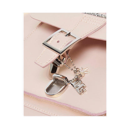  Heart Bag Metallic Shift Leather Backpack UNISEX Pink