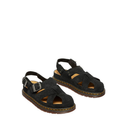  Archive Fisherman Suede Sandals UNISEX Black