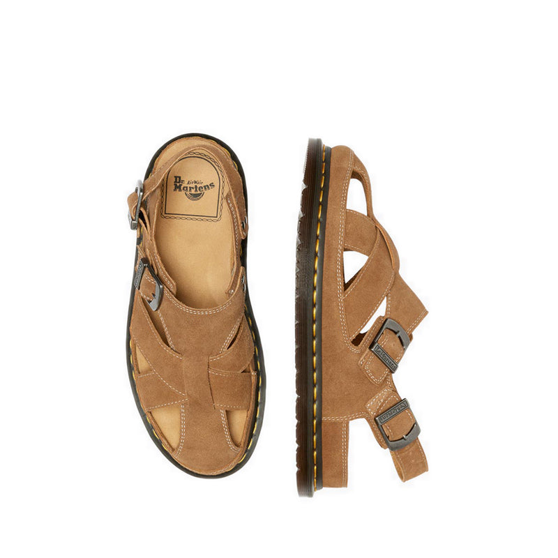 รุ่น Archive Fisherman รองเท้าแตะหนังกลับ Unisex สี Tan